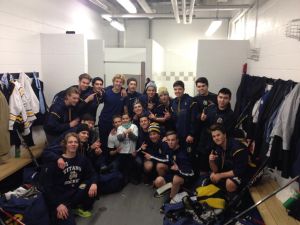 Elle in dressing room
